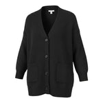To Be Too Cardigan Lungo tinta unita Nero per Bambina T773W25 NERO TO be too 