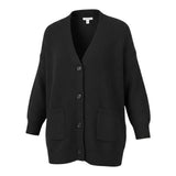 To Be Too Cardigan Lungo tinta unita Nero per Bambina T773W25 NERO TO be too 