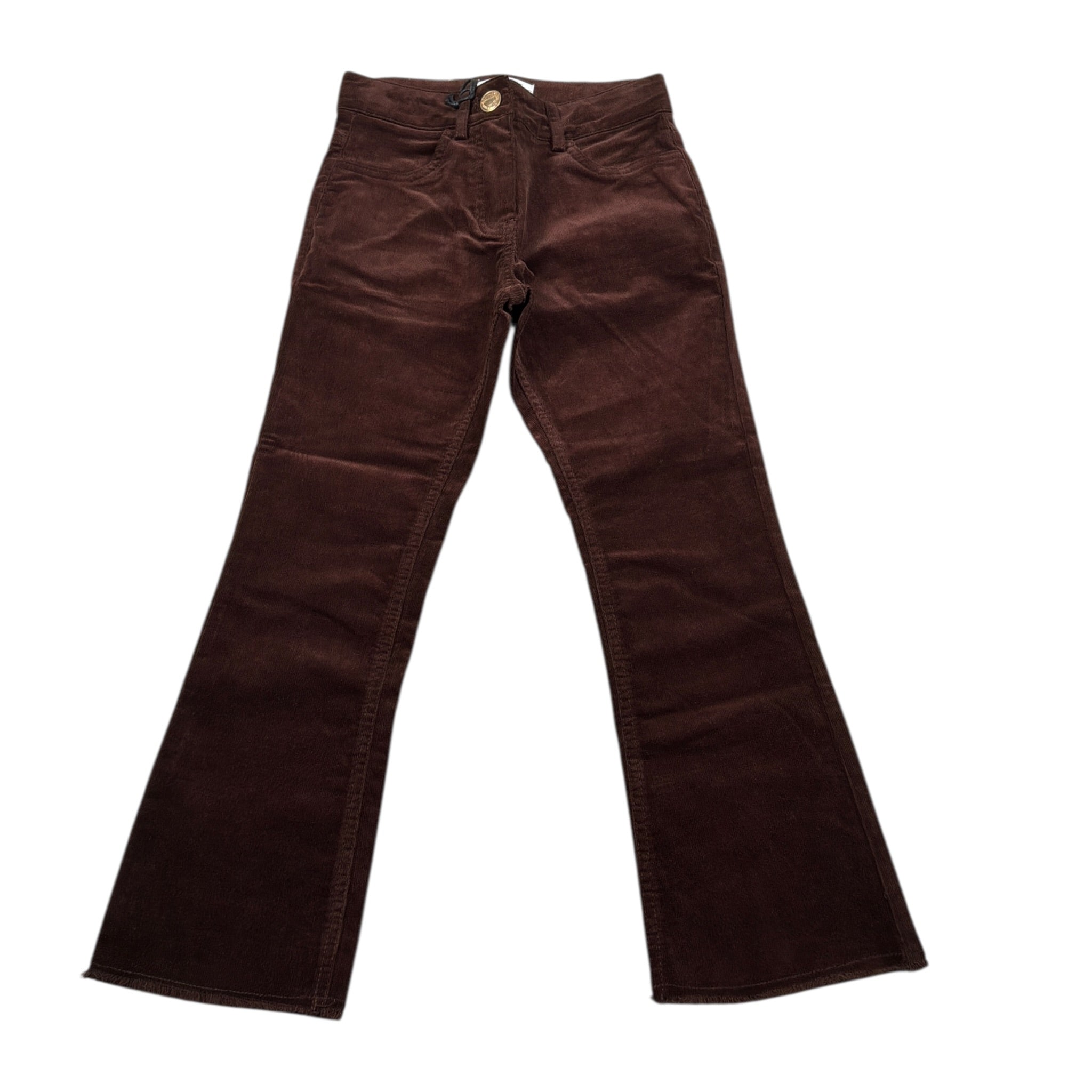 To Be Too Pantalone tinta unita Modello Zampa Marrone per Bambina TBT1789 MARRONE TO be too 