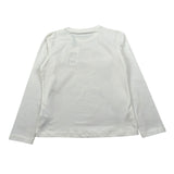 To Be Too Shirt Girocollo tinta unita con Stampe Panna per Bambina TBT1926 PANNA TO be too 