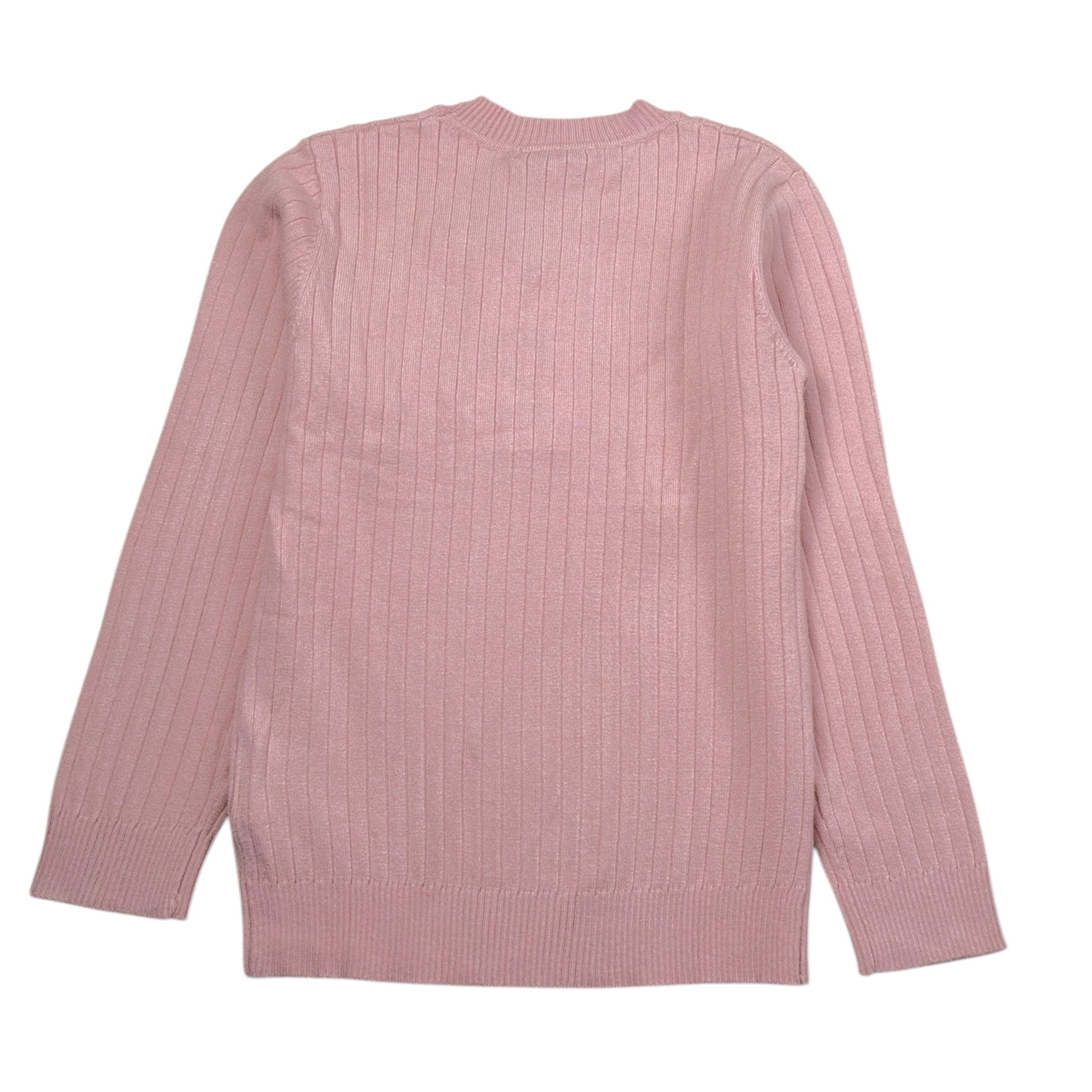 To Be Too Maglia tinta unita Girocollo Rosa per Bambina TBT1932 ROSA TO be too 