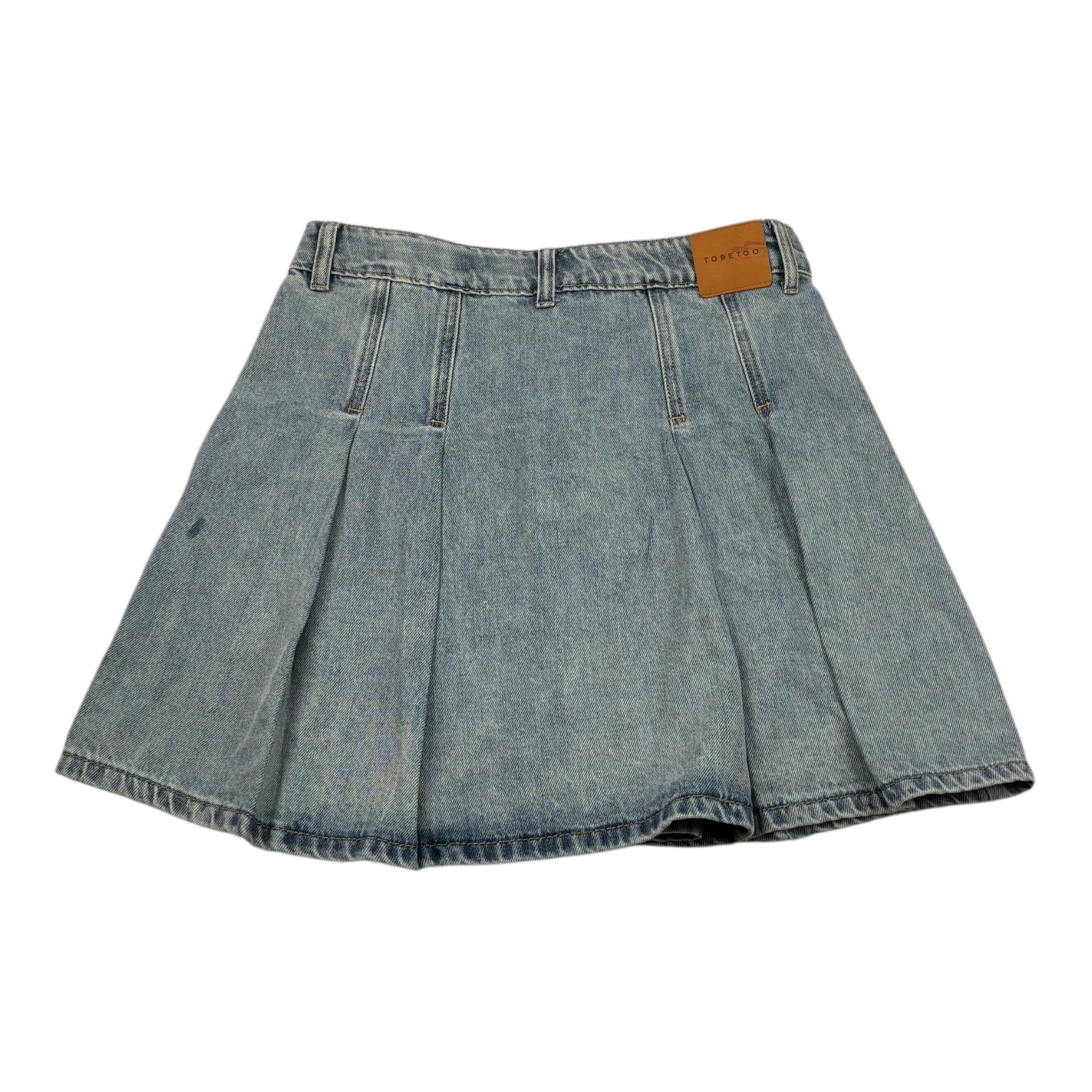 To Be Too Gonna In Denim con Plisset Azzurro per Bambina TFJF24G410 AZZURRO TO be too 