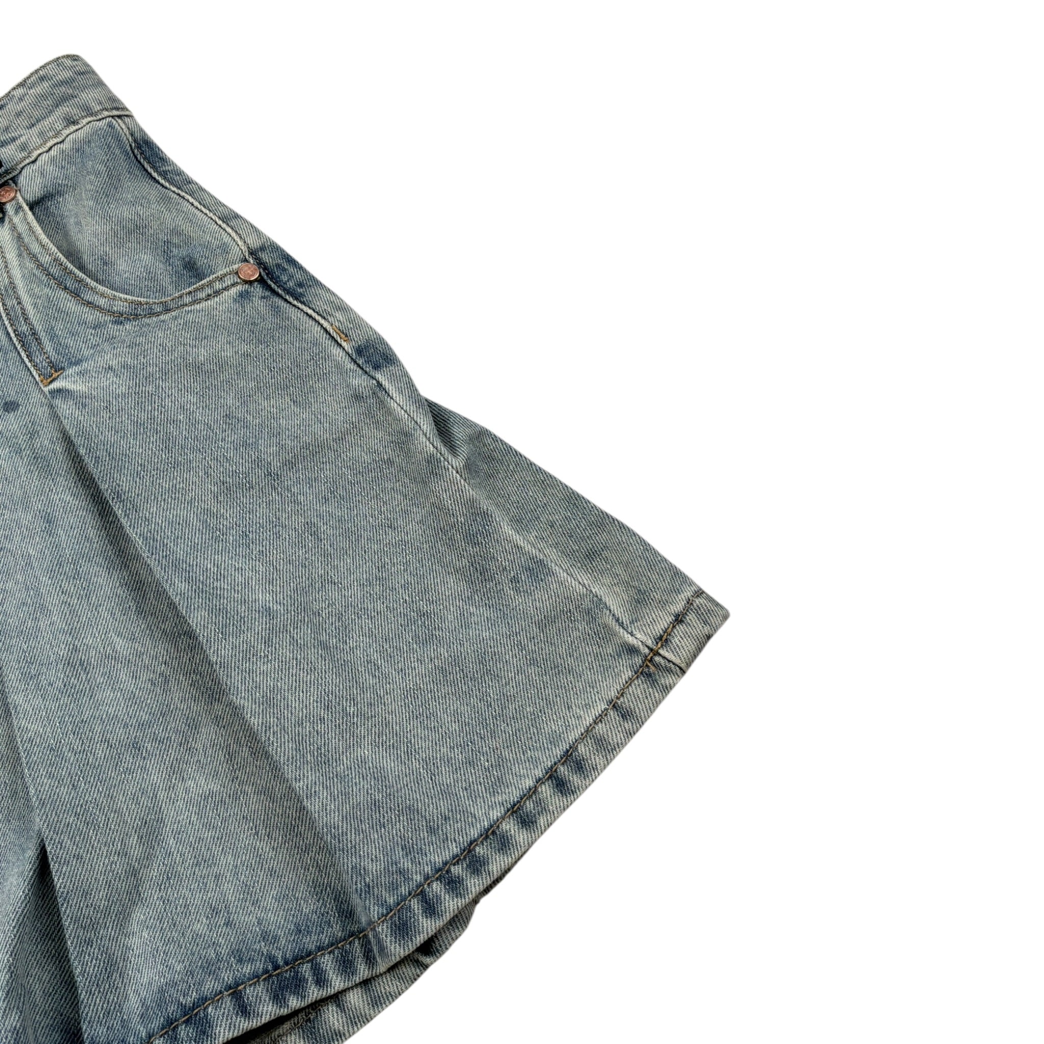 To Be Too Gonna In Denim con Plisset Azzurro per Bambina TFJF24G410 AZZURRO TO be too 