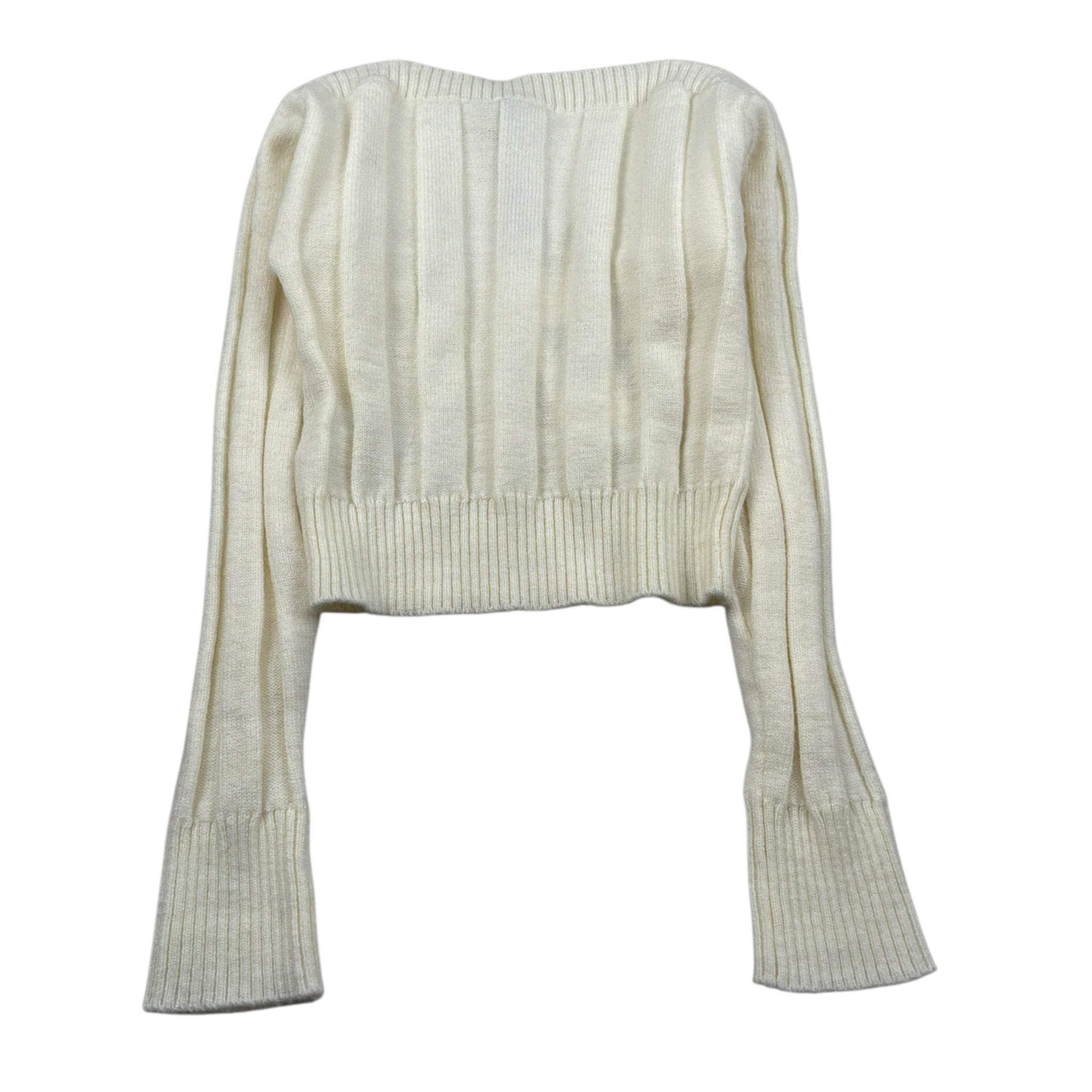 To Be Too Maglia tinta unita Modello Crop Panna per Bambina TFJF24M465 PANNA TO be too 