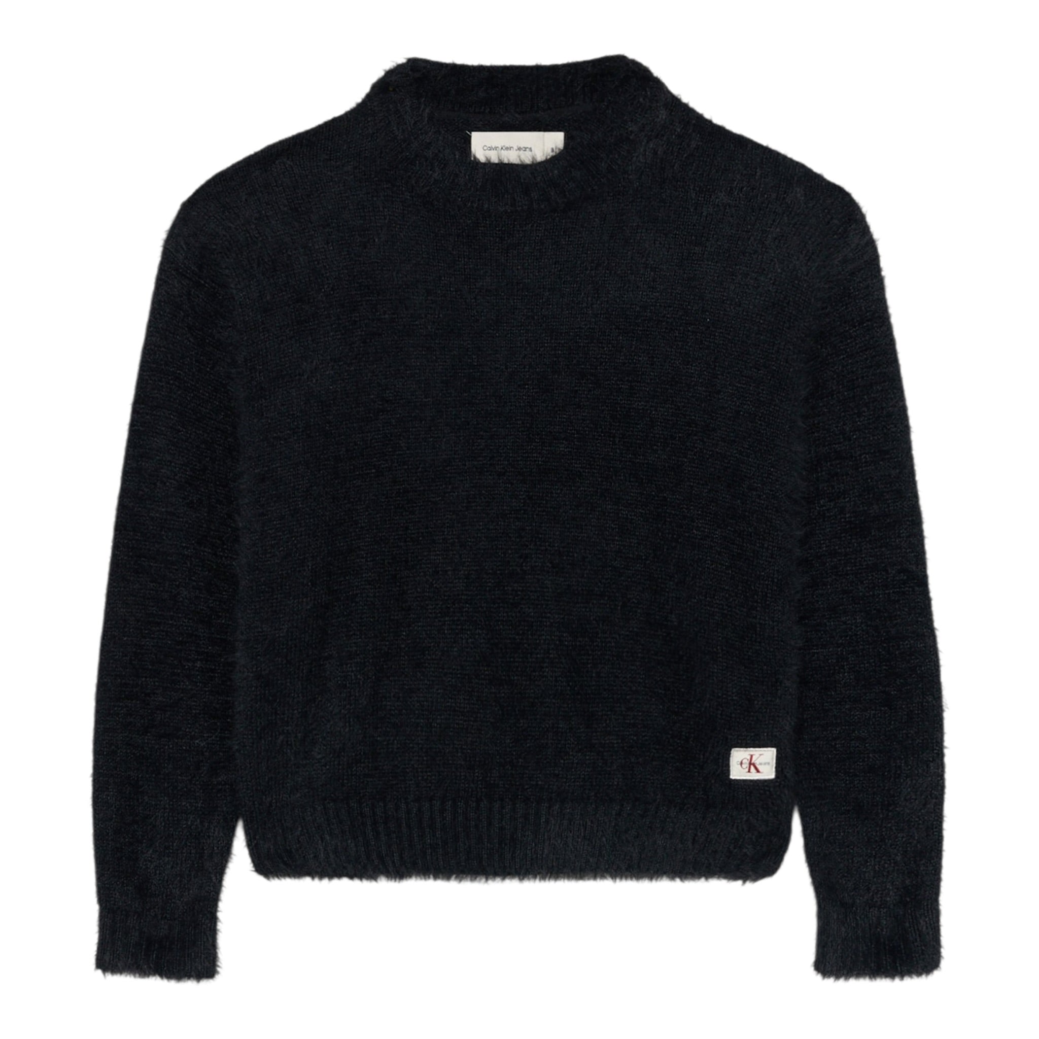 Calvin Klein Maglia Girocollo tinta unita con Logo Blu per Bambina IG0IG03025 BLU CALVIN KLEIN 