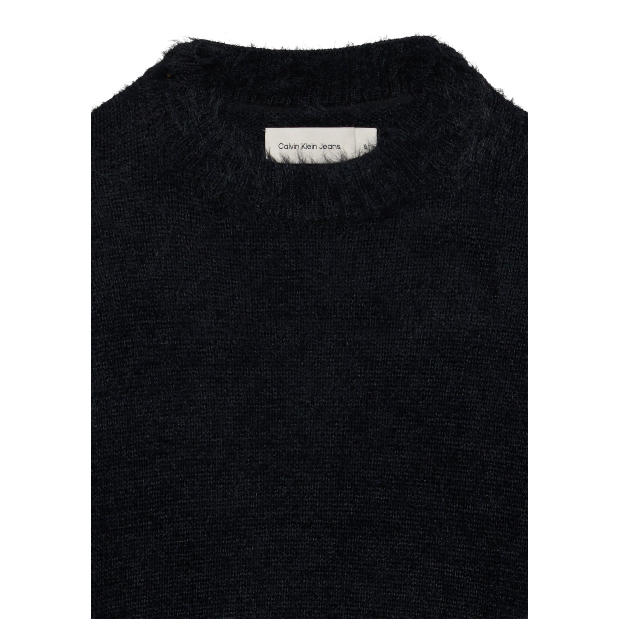 Calvin Klein Maglia Girocollo tinta unita con Logo Blu per Bambina IG0IG03025 BLU CALVIN KLEIN 