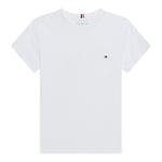 Tommy Hilfiger T-Shirt Girocollo tinta unita Bianco per Bambino KB0KB06879 BIANCO TOMMY HILFIGER 