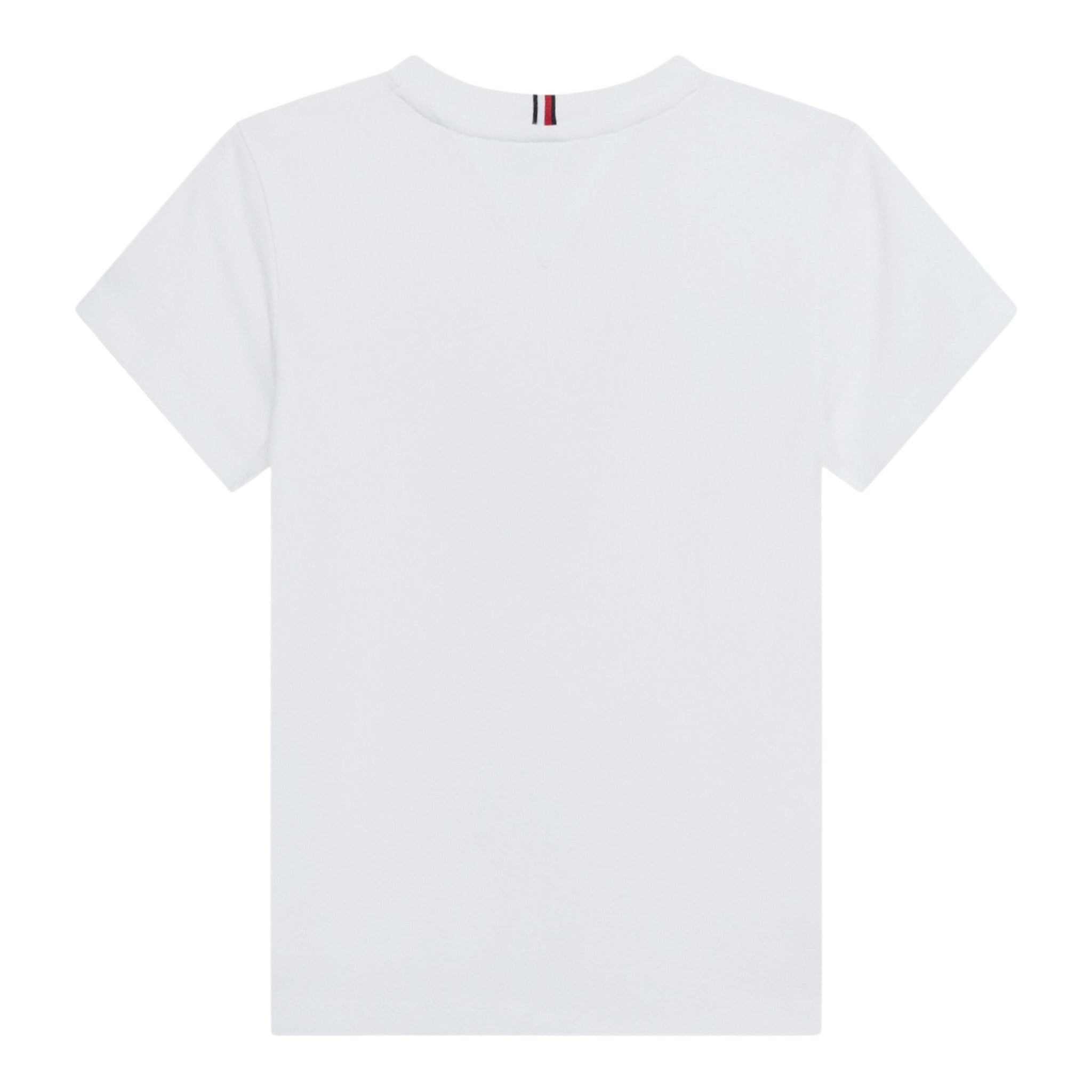 Tommy Hilfiger T-Shirt Girocollo tinta unita Bianco per Bambino KB0KB06879 BIANCO TOMMY HILFIGER 