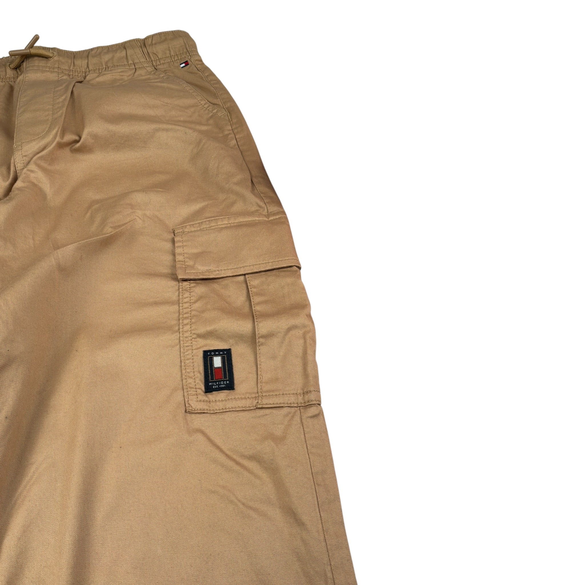 Tommy Hilfiger Jeans tinta unita con Elastico In Vita Cammello per Bambino KB0KB09243 CAMMELLO TOMMY HILFIGER 