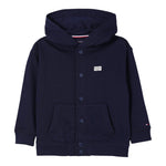 Tommy Hilfiger Felpa tinta unita con Bottoni E Cappuccio Blu per Bambino KB0KB09314X BLU TOMMY HILFIGER 