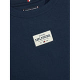 Tommy Hilfiger Felpa tinta unita Girocollo con Stampa Blu per Neonato KB0KB09315N BLU TOMMY HILFIGER 