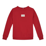 Tommy Hilfiger Felpa tinta unita Girocollo con Stampa Rosso per Neonato KB0KB09315N ROSSO TOMMY HILFIGER 