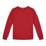 Tommy Hilfiger Felpa tinta unita Girocollo con Stampa Rosso per Bambino KB0KB09315 ROSSO TOMMY HILFIGER 