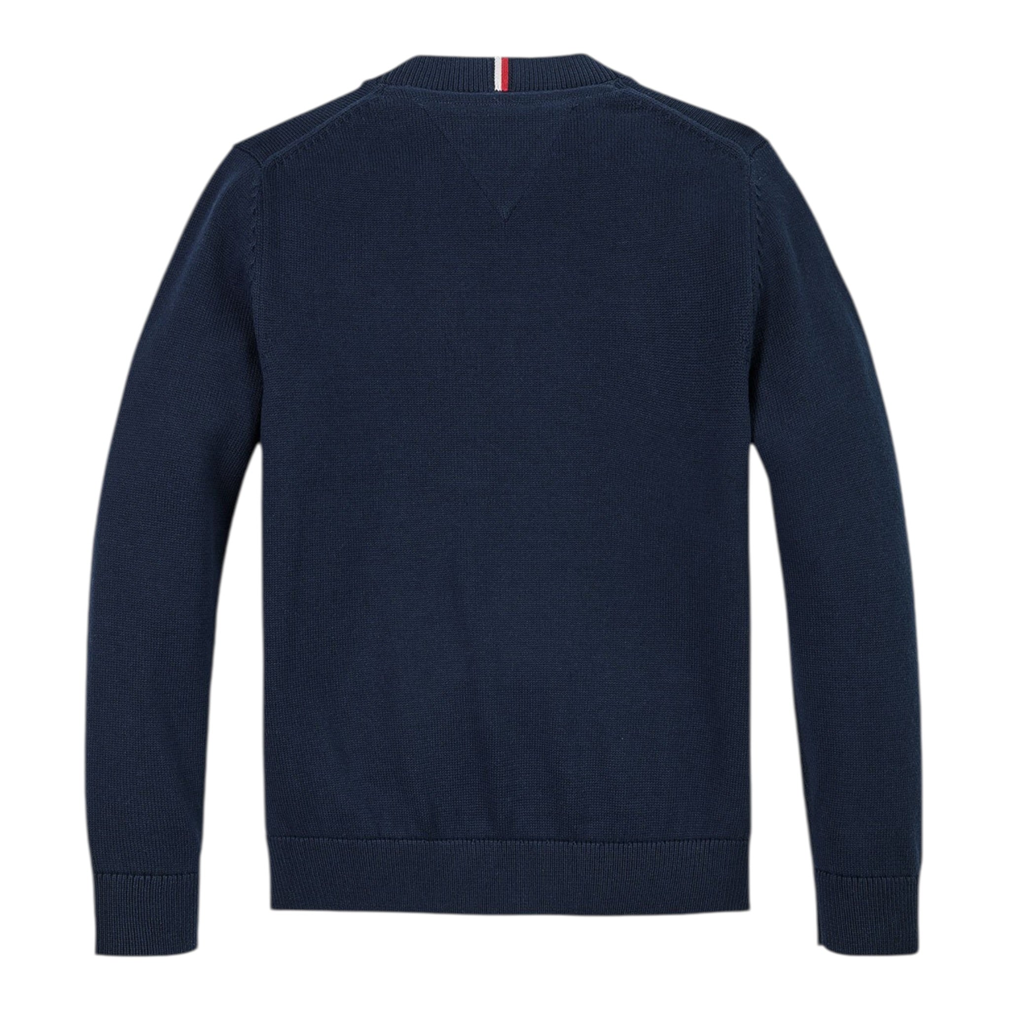 Tommy Hilfiger Maglia tinta unita con Stampa Blu per Bambino KB0KB09344 BLU TOMMY HILFIGER 