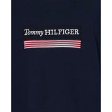 Tommy Hilfiger Maglia tinta unita con Stampa Blu per Bambino KB0KB09344 BLU TOMMY HILFIGER 