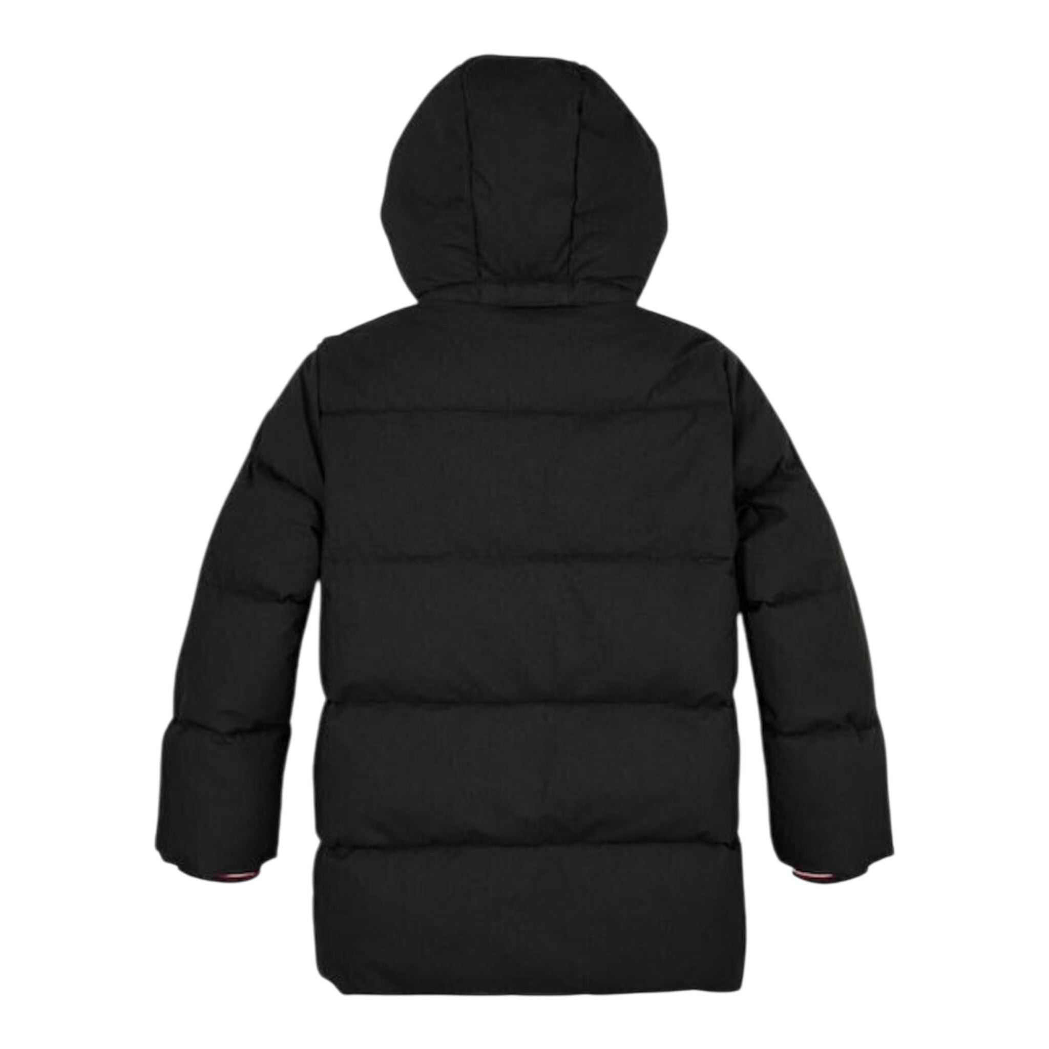 Tommy Hilfiger Giubbino tinta unita con Cappuccio Nero per Bambino KB0KB09401 NERO TOMMY HILFIGER 