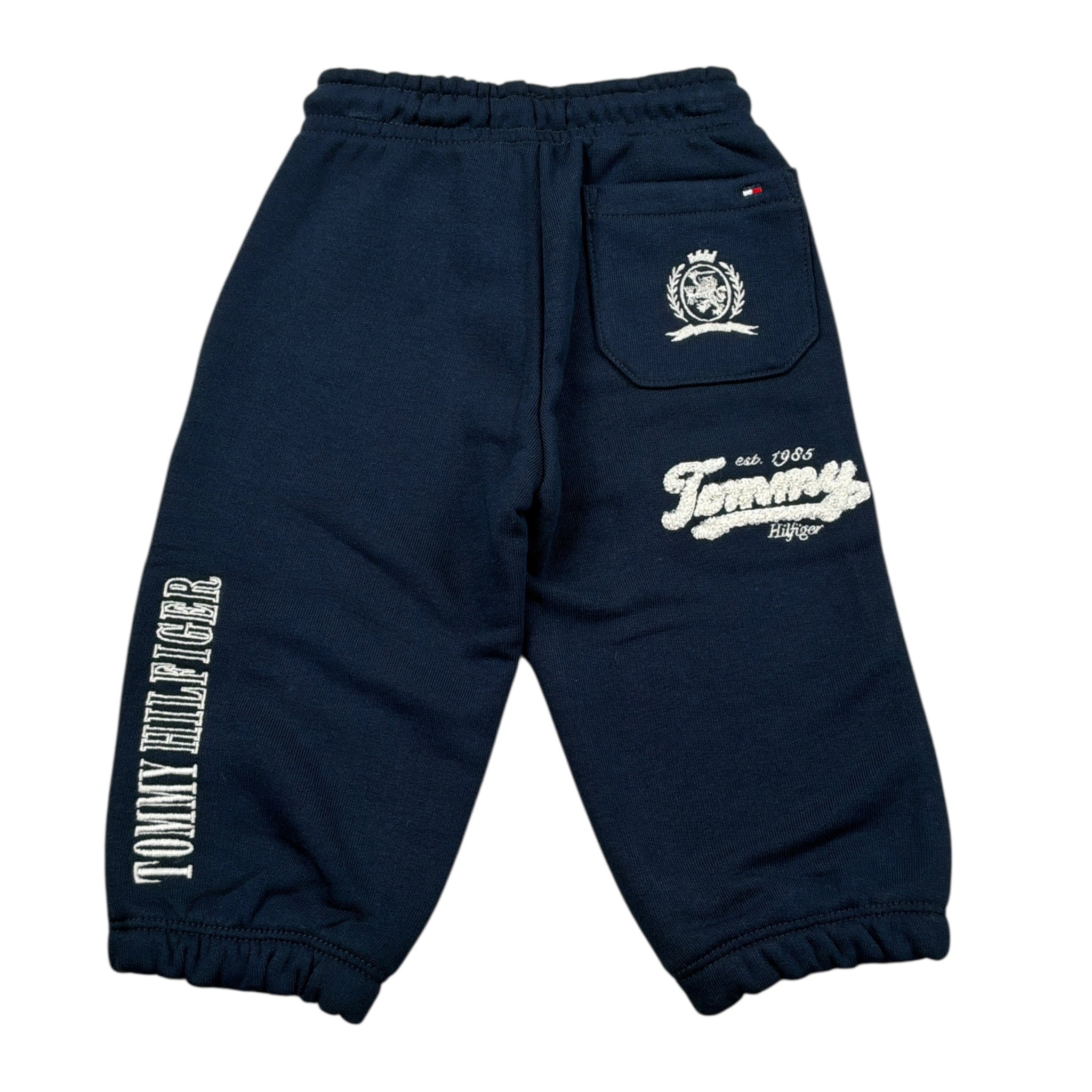 Tommy Hilfiger Pantalone Tuta tinta unita con Logo Blu per Neonato KB0KB09700 BLU TOMMY HILFIGER 