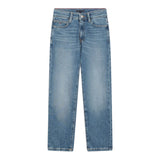 Tommy Hilfiger Jeans tinta unita con Girovita Regolabile Azzurro per Bambino KB0KB09703 AZZURRO TOMMY HILFIGER 