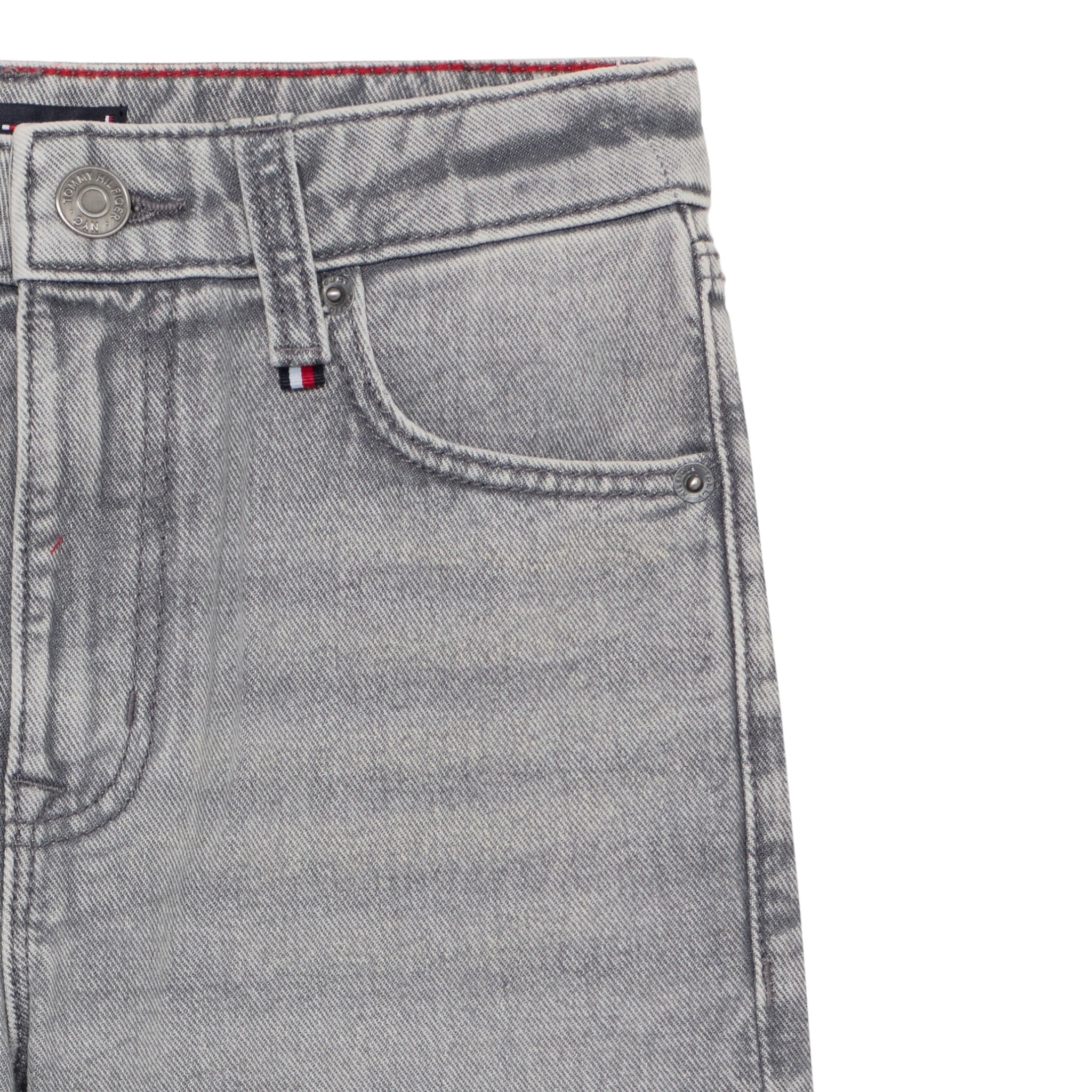 Tommy Hilfiger Jeans tinta unita con Girovita Regolabile Grigio per Neonato KB0KB09705 GRIGIO TOMMY HILFIGER 