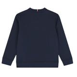 Tommy Hilfiger Felpa tinta unita Girocollo con Stampa Blu per Neonato KB0KB09741N BLU TOMMY HILFIGER 
