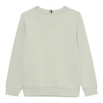 Tommy Hilfiger Felpa tinta unita Girocollo con Stampa Verde per Neonato KB0KB09741N VERDE TOMMY HILFIGER 