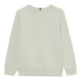 Tommy Hilfiger Felpa tinta unita Girocollo con Stampa Verde per Neonato KB0KB09741N VERDE TOMMY HILFIGER 