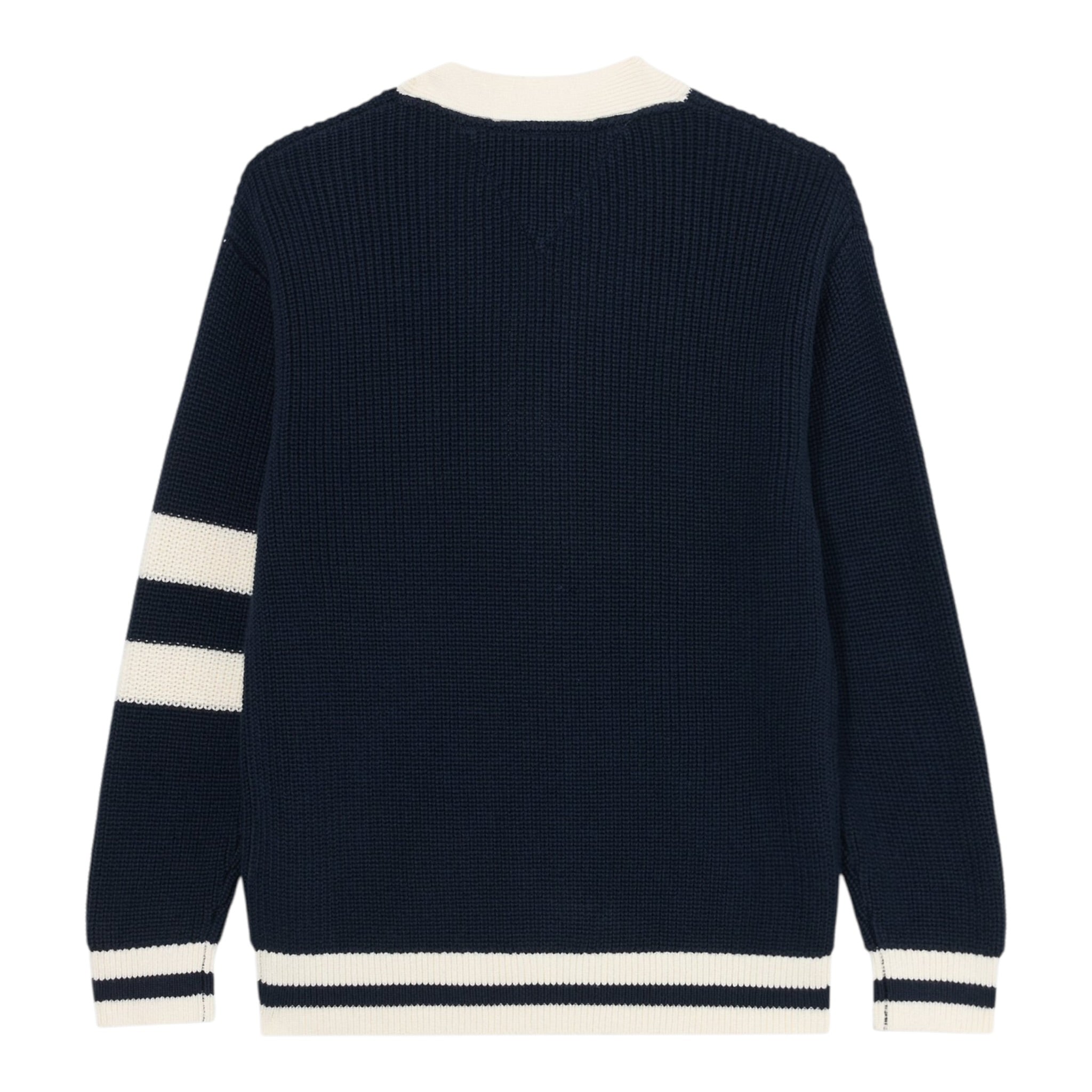 Tommy Hilfiger Cardigan tinta unita con Profili In Contrasto Blu per Bambino KB0KB09757X BLU TOMMY HILFIGER 