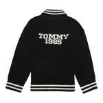 Tommy Hilfiger Maglia con Zip tinta unita Nero per Bambino KB0KB0975 NERO TOMMY HILFIGER 