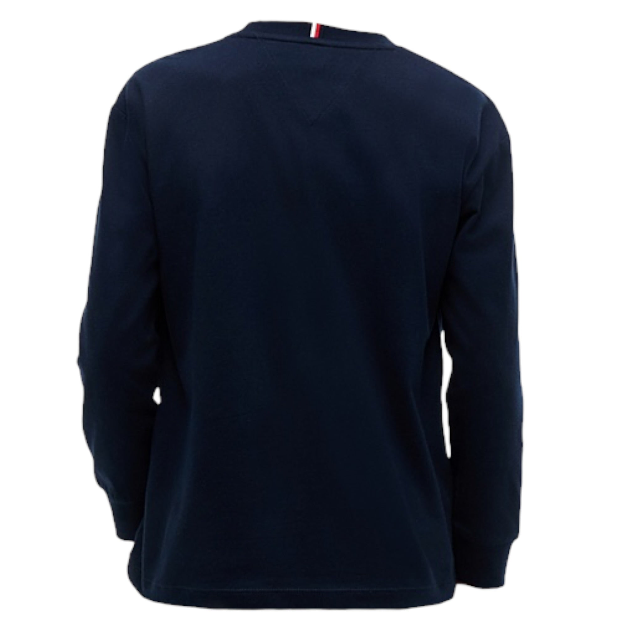 Tommy Hilfiger Shirt Girocollo tinta unita Blu per Bambino KB0KB09846 BLU TOMMY HILFIGER 