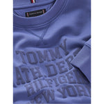 Tommy Hilfiger Felpa Chiusa Girocollo tinta unita Celeste per Bambino KB0KB09893 CELESTE TOMMY HILFIGER 