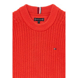 Tommy Hilfiger Maglia Girocollo tinta unita Fragola per Neonato KB0KB09908N FRAGOLA TOMMY HILFIGER 