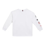Tommy Hilfiger Shirt Girocollo Tinta Uita con Stampa Bianco per Bambino KB0KB09935 BIANCO TOMMY HILFIGER 