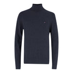 Tommy Hilfiger Maglia Collo Alto tinta unita Nero per Bambino KB0KB09976 NERO TOMMY HILFIGER 