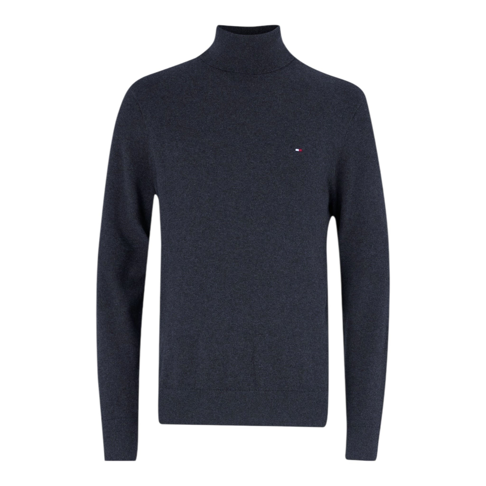 Tommy Hilfiger Maglia Collo Alto tinta unita Nero per Bambino KB0KB09976 NERO TOMMY HILFIGER 