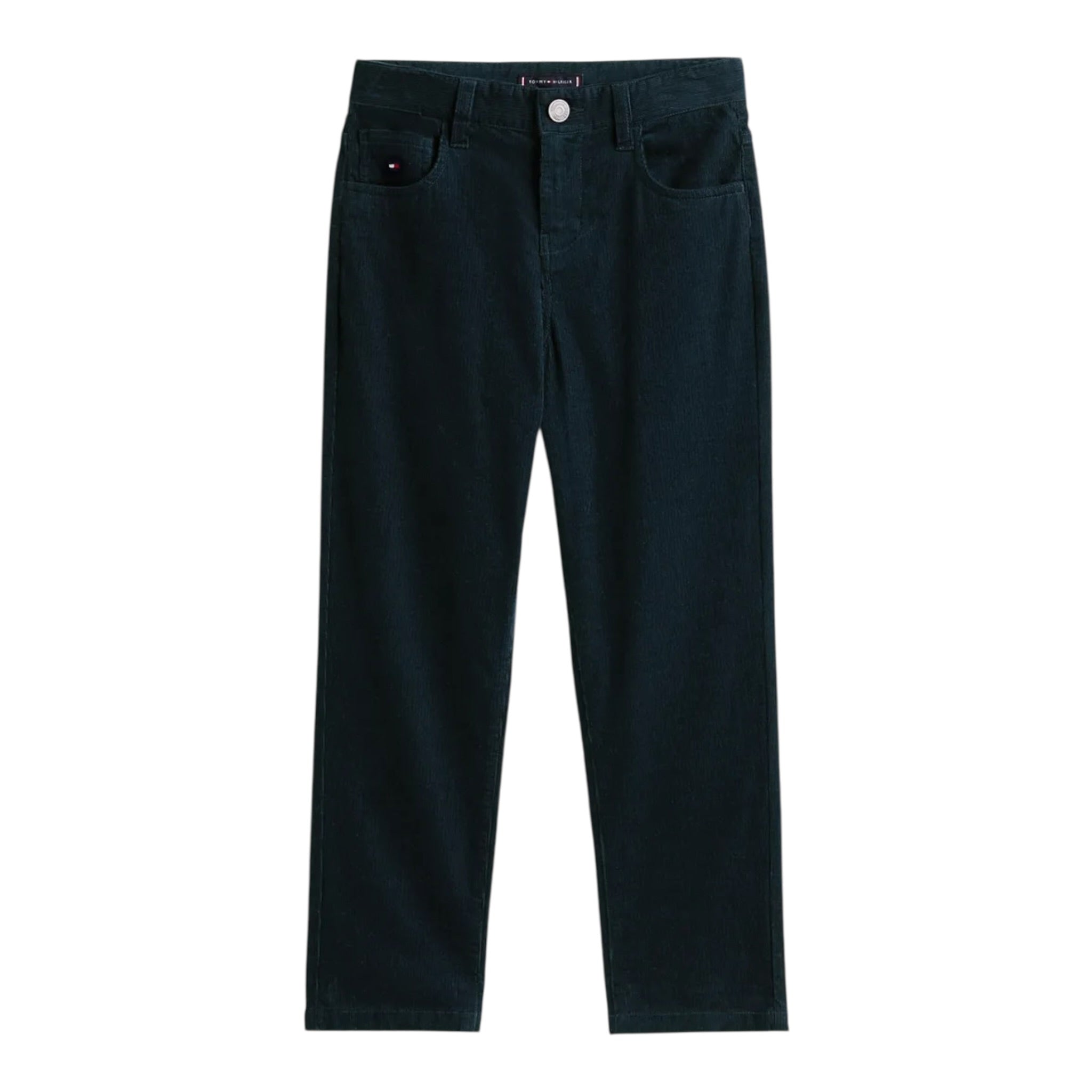 Tommy Hilfiger Pantalone tinta unita con Girovita Regolabile Blu per Bambino KB0KB09978 BLU TOMMY HILFIGER 