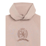 Tommy Hilfiger Felpa Chiusa con Cappuccio tinta unita Beige per Bambina KG0KG08780 BEIGE TOMMY HILFIGER 