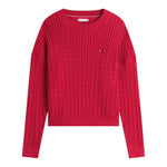 Tommy Hilfiger Maglia Girocollo tinta unita Fuxia per Bambina KG0KG08848 FUXIA TOMMY HILFIGER 