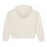 Tommy Hilfiger Felpa Chiusa Girocollo tinta unita con Logo Panna per Bambina KG0KG09016 PANNA TOMMY HILFIGER 