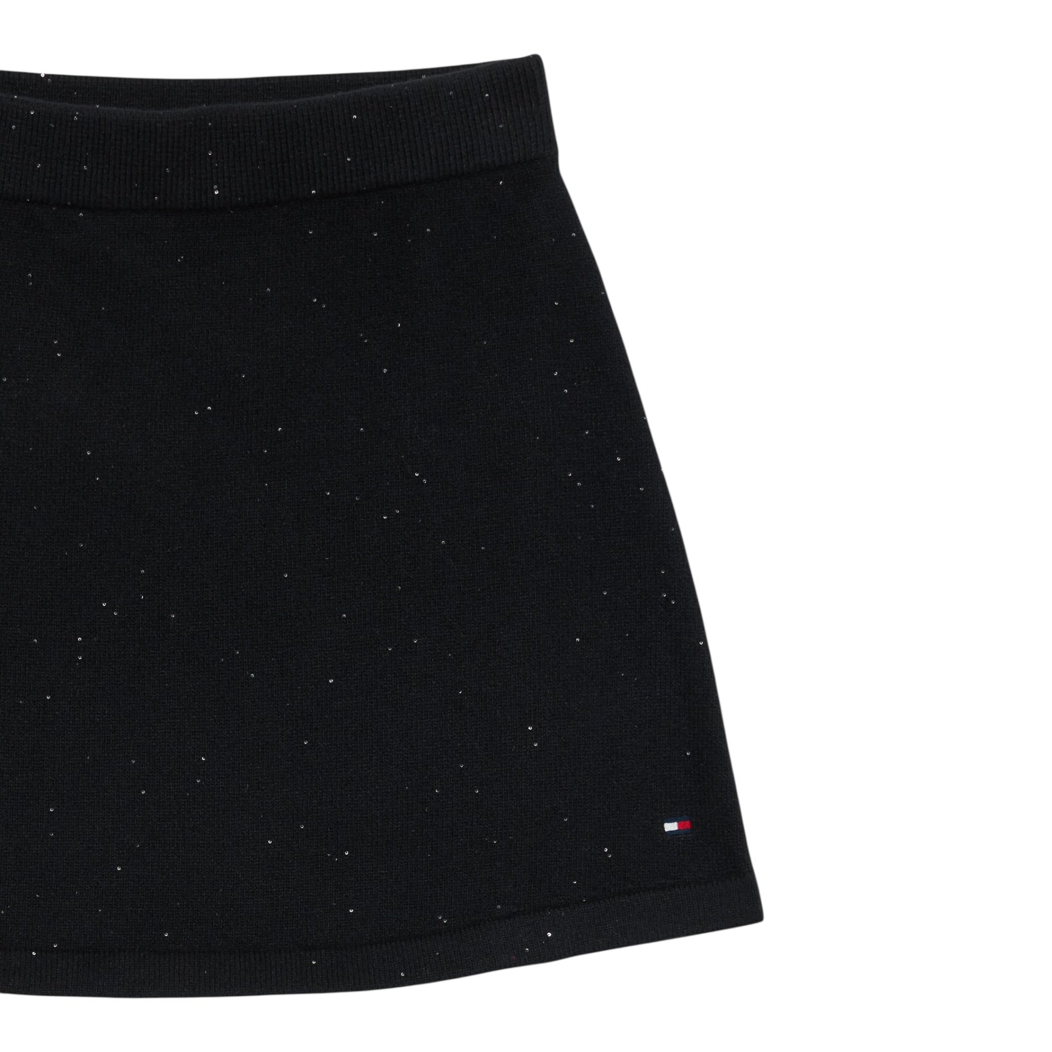 Tommy Hilfiger Gonna tinta unita con Elastico In Vita Nero per Bambina KG0KG09036 NERO TOMMY HILFIGER 