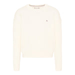 Tommy Hilfiger Maglia Girocollo tinta unita Beige per Neonato KN0KN01962 BEIGE TOMMY HILFIGER 