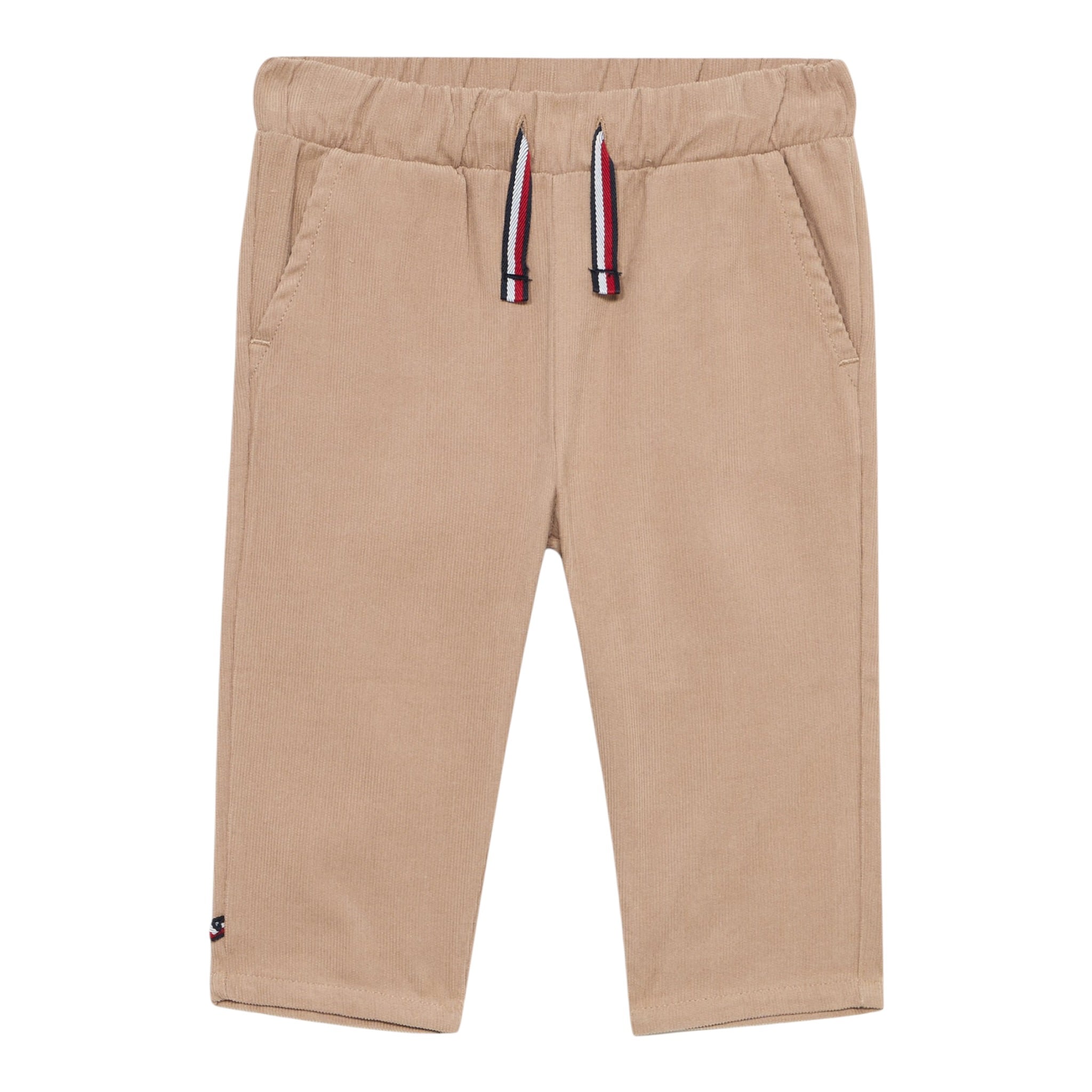 Tommy Hilfiger Pantalone tinta unita con Elastico In Vita Beige per Neonato KN0KN02053 BEIGE TOMMY HILFIGER 