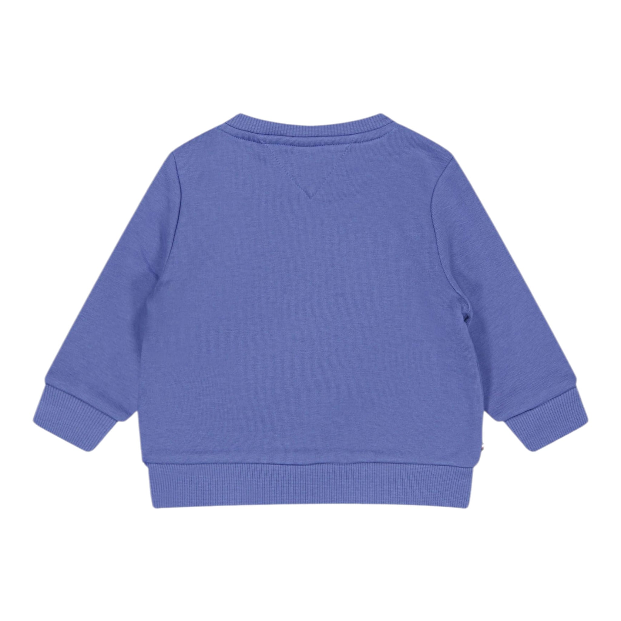 Tommy Hilfiger Felpa Chiusa Girocollo con Logo Blu per Neonato KN0KN02071TB BLU TOMMY HILFIGER 