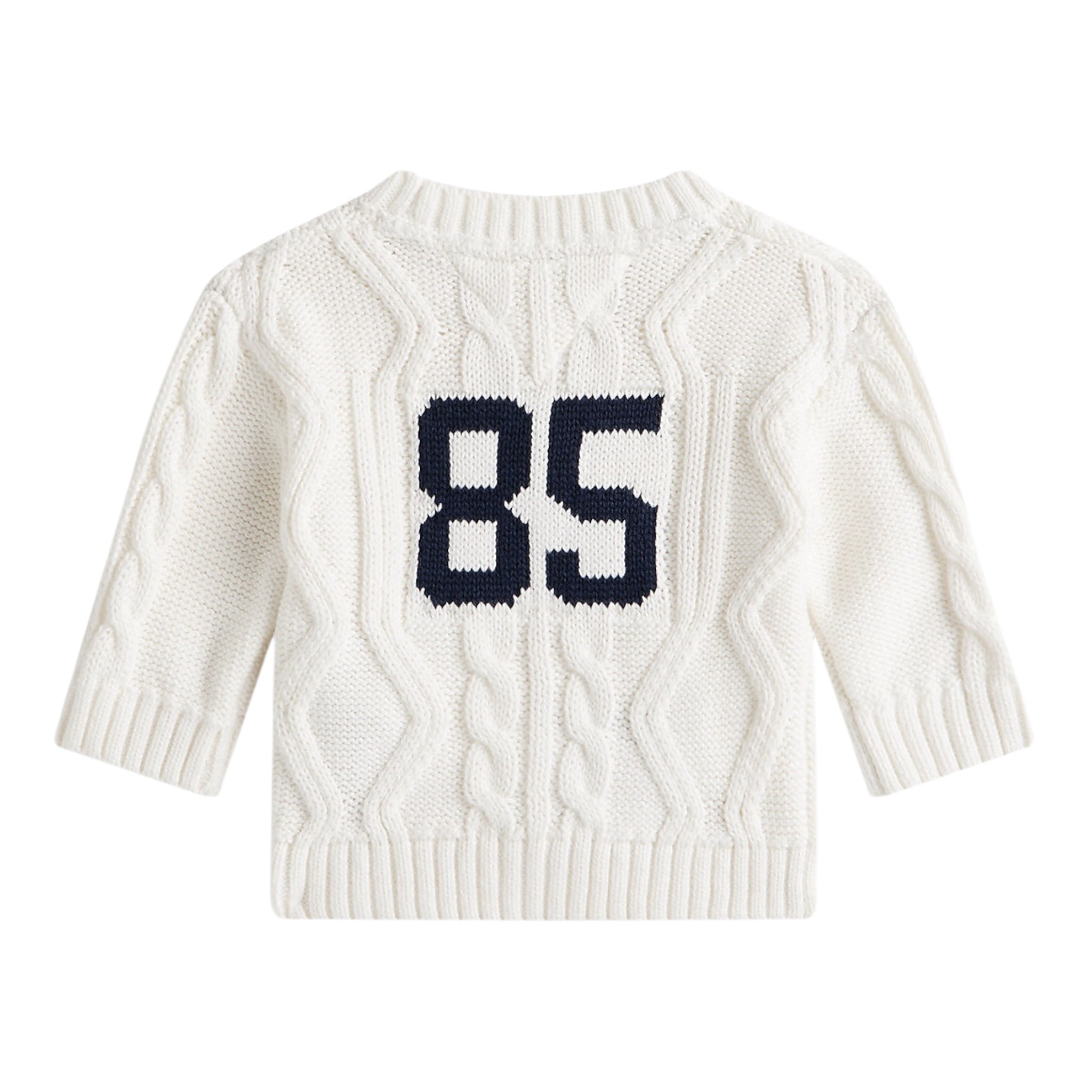 Tommy Hilfiger Cardigan tinta unita con Ricami Panna per Neonato KN0KN02090 PANNA TOMMY HILFIGER 