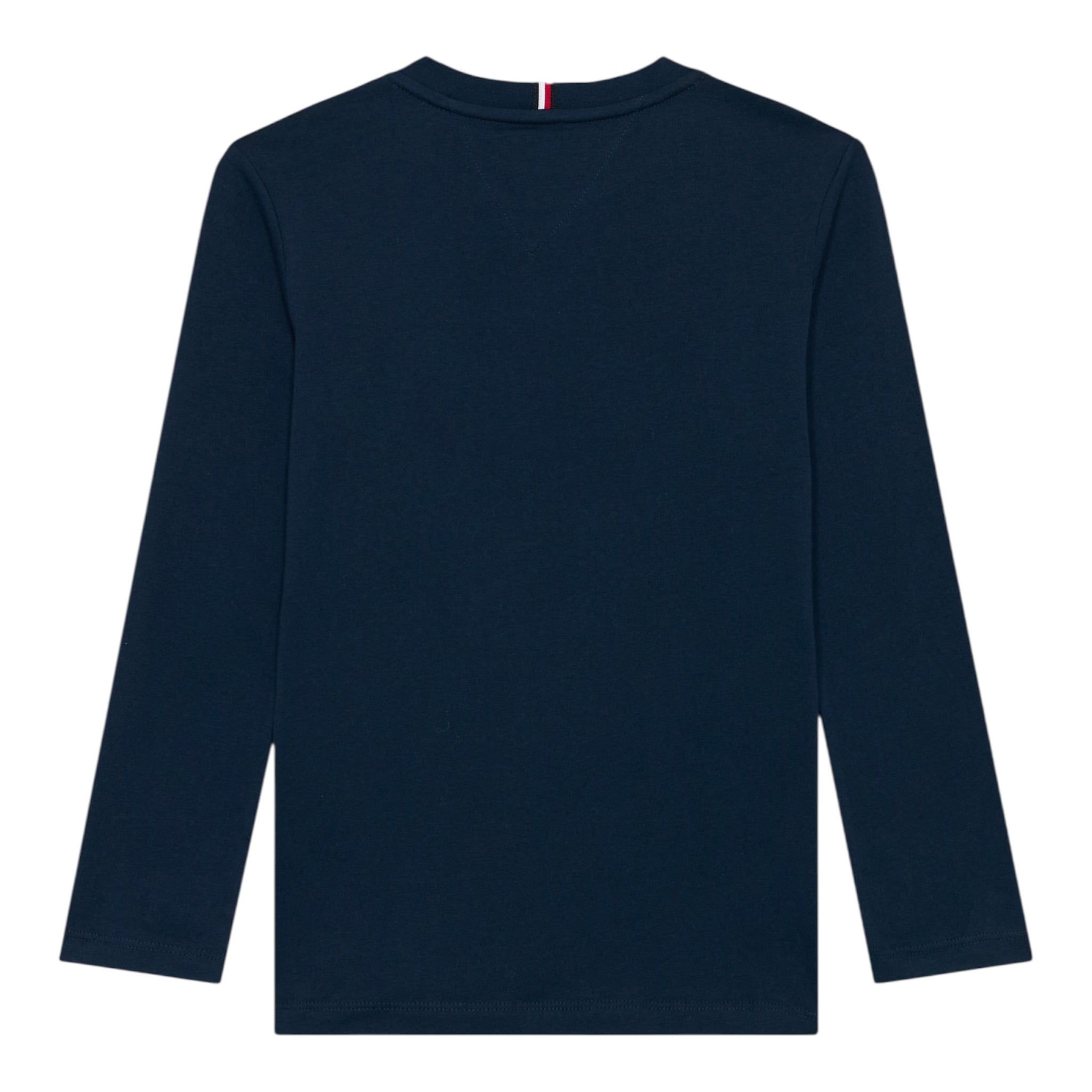 Tommy Hilfiger Shirt Girocollo tinta unita Blu per Bambino KS0KS00655XX BLU TOMMY HILFIGER 