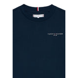 Tommy Hilfiger Shirt Girocollo tinta unita Blu per Bambino KS0KS00655XX BLU TOMMY HILFIGER 