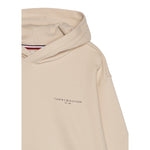 Tommy Hilfiger Felpa Chiusa con Cappuccio tinta unita Beige per Bambino KS0KS00660 BEIGE TOMMY HILFIGER 