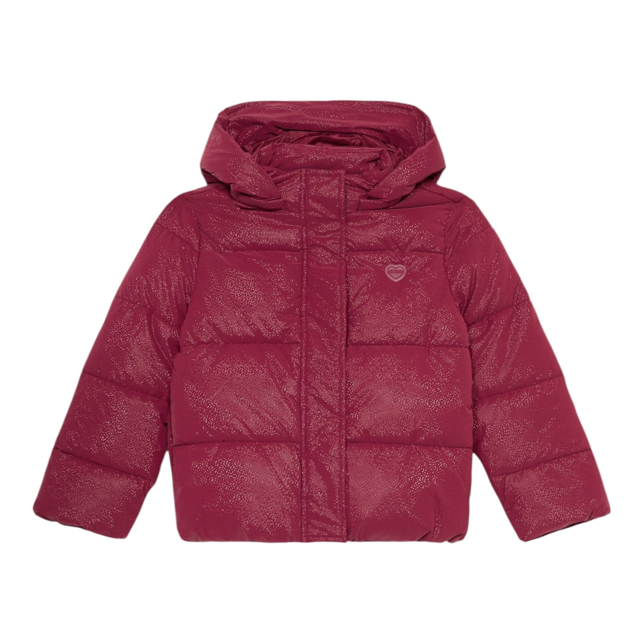 Trussardi Giubbino tinta unita con Cappuccio Bordeaux per Bambina J5BL13WGIW0 BORDEAUX TRUSSARDI 