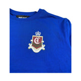 Trussardi Shirt Girocollo tinta unita con Logo Blu per Bambino JBA26056TS BLU TRUSSARDI 