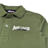 Trussardi Polo Manica Lunga tinta unita con Logo Verde per Bambino JBA26154PO VERDE TRUSSARDI 