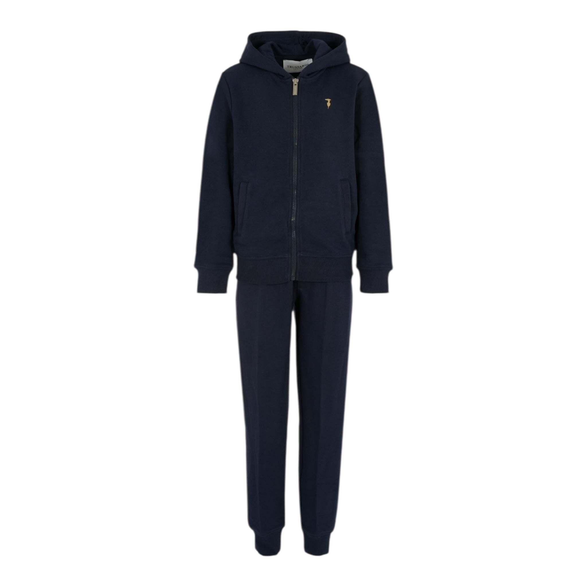 Trussardi Completo 2Pz tinta unita Felpa-Pantalone Blu per Bambino TBA25001CF BLU TRUSSARDI 
